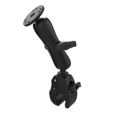 RAM® Tough-Claw™ Medium Clamp Double Ball Mount with Round Plate picture