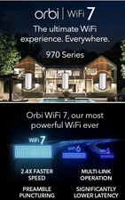 NETGEAR Orbi 970 series 10 GiG mesh Wi-Fi quad band Mesh router system RBE973 picture