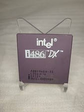 486DX-33 Intel A89486DX-33 rare spec SX729 vintage CPU GOLD. UNTESTED.  picture