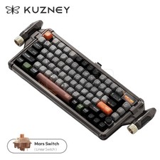 KEYSME Mars 03 Wireless Mechanical Keyboard Hot Swap PBT Keycaps Rockets picture