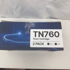 2-Pk/Pack TN760 Toner Cartidge For Brother Black Ink picture