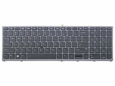 NEW HP Zbook 15 G3 17 G3 US Backlit & Pointer Keyboard Framed 848311-001 picture