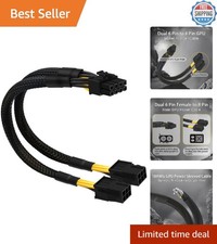 Versatile 6 Pin to 8 Pin GPU Adapter - Sleeved Power Cable, 9.5 Inch Durable picture