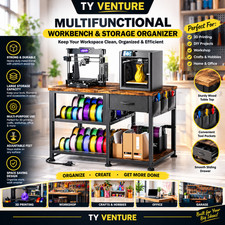 3D Printer Stand with Filament Storage Rack, Heavy Duty 3D Printer Table with Po picture
