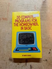30 Computer Programs for the Homeowner in BASIC Vintage Computing Book picture