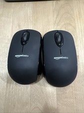 Genuine Amazon Basics (MG-0975)Black Wireless Computer Mouse W/ Bluetooth Pair picture