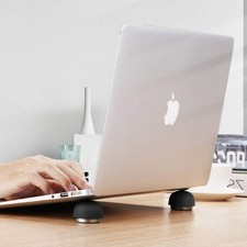 Portable Magnetic Laptop Cooling Stand Holder for Enhanced Airflow, Black Silico picture