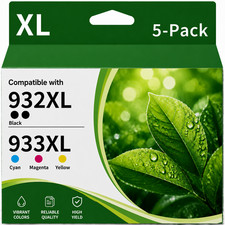 5PK 932XL 933XL Ink Cartridge Replacement for HP Officejet 7110 7510 7612 picture
