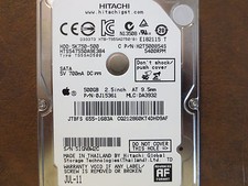 Hitachi HTS547550A9E384 PN:0J15361 MLC:DA3932 Apple#655-1683A 500gb 2.5