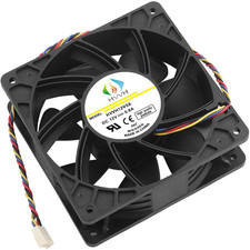 Dual Ball Bearings High Speed Durable 4 Pin DC 12V 5A 7000 RPM Cooling Fan Brush picture