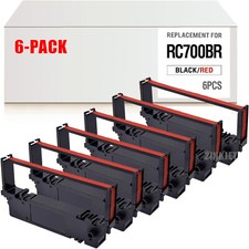 6 PACK For STAR SP-700 BLACK / RED Printer Ribbon Ink RC700BR SP700 712 742 picture
