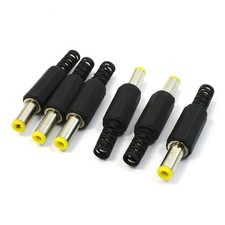 6pcs DC Male Connector Jack Solder Adapter DIY DC Barrel Connectors Replacement picture