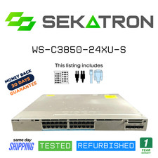 🔀 Cisco WS-C3850-24XU-S • 24× mGig UPoE • 4×10G Uplinks ⚡FastShip picture