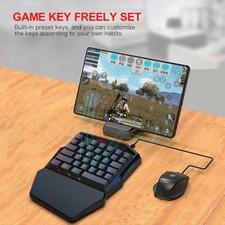 Gaming Keyboard Mouse Throne One and Black Plastic for Desktop Use picture
