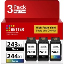 PG- 243XL CL- 244XL Ink Cartridges for Canon MG2522 MG2520 MX490 TS3122 TR4522 picture