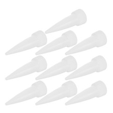 10Pcs Reusable Plastic Caulk Tube Tips for Home Precise Glue Dispensing White picture