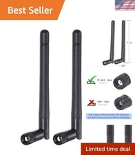 High Gain 3dBi Omni-Directional RP-SMA Male Antenna 2-Pack for Wireless Devices picture