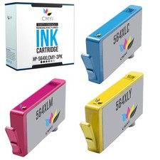 CMYi 3-Pack Compatible HP 564XL Color Ink for PhotoSmart C5393 C6300 C6324 C6340 picture