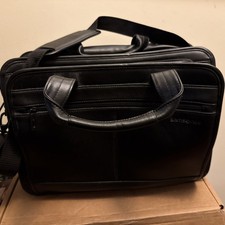 Samsonite Black Briefcase - Expandable Laptop Bag 17” Business Case - Vintage picture