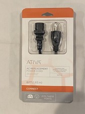 NEW Ativa 6-foot AC Replacement Power Cord. picture