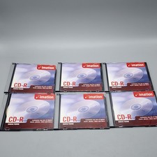 Lot of SIX (6) Imation and Maxwell CD-R Blank CDs 700mb/80min - New / Read picture