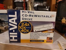 Hi-Val CD-Rewriteable Drive Internal 24X 10X 40X  CD-R CD-RW  New Factory Sealed picture