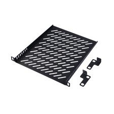 10 Inch 0.5U Rack Shelf 10.23 Inch Depth Server Rack Shelf Vented Tray picture