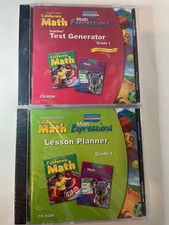 Lot 2 California Math Expressions CD ROM Lesson Planner Test Generator Grade 1 picture