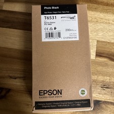 GENUINE EPSON T6531 PHOTO BLACK 200ml INK CARTRIDGE STYLUS PRO 4900 picture