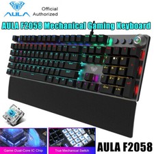 AULA F2058 Mechanical Gaming Keyboard 108 Keys with Hand Rest Anti-ghosting picture