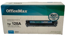 Genuine OEM OfficeMax CE321A (OM04913) Cyan Toner Cartridge Brand New picture