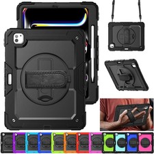 Fr iPad Pro 11 13 inch M4 M5 2025 Kids Heavy Duty Shockproof Case Stand Cover- picture