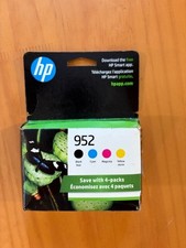 HP 952 4-pack CMYK Cyan Magenta Black Yellow  x4e07an OEM Open Box 12/23 picture