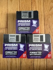 30 Prism 3.5 inch Micro Disks Floppy Disks NEW SEALED 3 Boxes of 10 NOS IBM picture