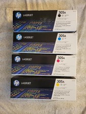 Set of ( 4 ) HP  305A  LaserJet  Toners C/M/Y/K  M351 400 M451 New. picture