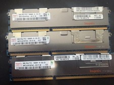 Lot of 3 Hynix 8GB DDR3 PC3-10600R ECC Registered Server RAM 24GB Tested picture