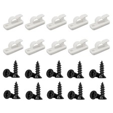 60pcs Cable Clips Self Adhesive & Screw Mount Cord Management Wire Holder picture