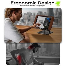 RS-01 Wooden Laptop Stand Rotating Book Holder Adjustable Reading Stand picture