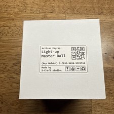 Sealed  S-Craft LIGHT-UP MASTER BALL Artisan Pokemon Keycap Holder picture