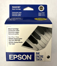 Genuine Epson S020187 Black Ink Cartridge for Epson Stylus Expired 06/2006 NEW picture