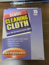 15 Static Cleaning Cloth for Computer Laptop Electronics Floors Electrostatic picture