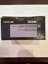 Genuine Lexmark High Yield Toner Cartridges 701HK (BLACK) picture
