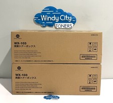 Konica Minolta WX-103 Lot of 2 Waste Toner Box for bizhub 368/C658/C364/C454 New picture