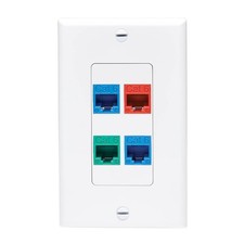 TRIPP LITE CABLES AND CONNECTI N042D-004V-WH Center Plate Insert Decora Style picture