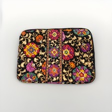 VERA BRADLEY Laptop Carrier Case Sleeve Padded Suzani Pattern Perfect Condition picture