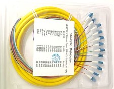 Lot of 5 3M 12 Strand LC/UPC 9/125 OS2 Single Mode Fiber Optic Pigtails -908 picture