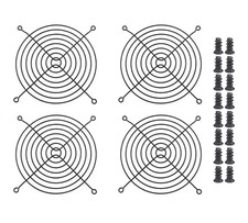 4Pcs 140Mm Fan Grill Guard Black with Screws picture