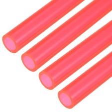 4Pcs Hard Water Cooling Tube, 10mm ID 14mm OD 0.5 Meter Long PETG Hose, Rose Red picture