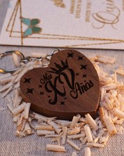 USB 32GB 3.0 Heart Wooden Flash Drive Video Photo picture
