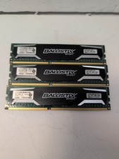 🔥 12GB (3x4GB) CRUCIAL BALLISTIX 1600MHz PC3 DDR3 SDRAM Memory BLS4G3D16 - picture